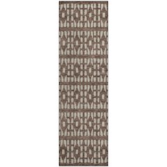 Premium Machine Washable Mayfield AMF963 Brown 2'3" x 7'6" Runner Rug