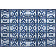 Premium Machine Washable Mayfield AMF963 Navy 1'8" x 2'6" Rug