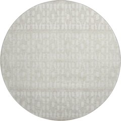 Premium Machine Washable Mayfield AMF964 Ivory 8' x 8' Round Rug
