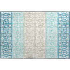 Premium Machine Washable Mayfield AMF964 Teal 1'8" x 2'6" Rug