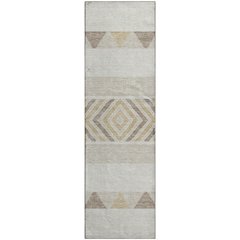 Premium Machine Washable Mayfield AMF965 Ivory 2'3" x 7'6" Runner Rug