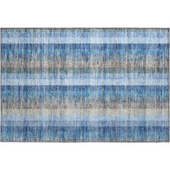 Premium Machine Washable Mayfield AMF966 Denim 1'8" x 2'6" Rug