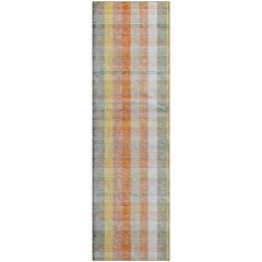 Premium Machine Washable Mayfield AMF966 Peach 2'3" x 7'6" Runner Rug