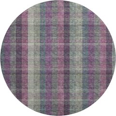 Premium Machine Washable Mayfield AMF966 Plum 8' x 8' Round Rug