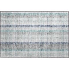 Premium Machine Washable Mayfield AMF966 Silver 1'8" x 2'6" Rug
