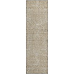 Premium Machine Washable Mayfield AMF968 Beige 2'3" x 7'6" Runner Rug