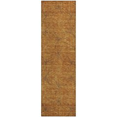 Premium Machine Washable Mayfield AMF968 Copper 2'3" x 7'6" Runner Rug