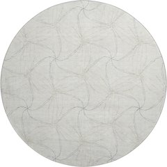 Premium Machine Washable Mayfield AMF968 Ivory 8' x 8' Round Rug