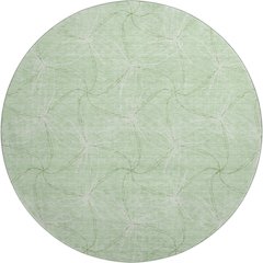 Premium Machine Washable Mayfield AMF968 Mint 8' x 8' Round Rug