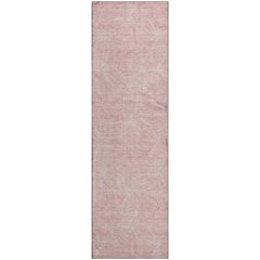 Premium Machine Washable Mayfield AMF968 Pink 2'3" x 7'6" Runner Rug