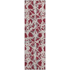 Premium Machine Washable Mayfield AMF969 Burgundy 2'3" x 7'6" Runner Rug