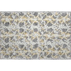 Premium Machine Washable Mayfield AMF969 Gray 1'8" x 2'6" Rug