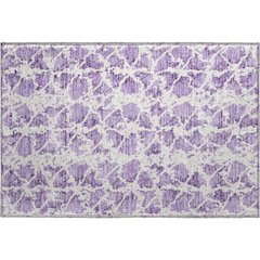 Premium Machine Washable Mayfield AMF969 Lilac 1'8" x 2'6" Rug
