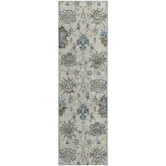 Premium Machine Washable Mayfield  Blue 2'3" x 7'6" Runner Rug