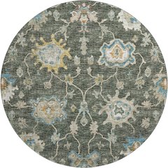 Premium Machine Washable Mayfield  Forest 8' x 8' Round Rug