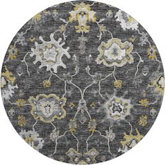 Premium Machine Washable Mayfield  Shadow 8' x 8' Round Rug