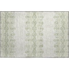 Premium Machine Washable Mayfield AMF970 Green 1'8" x 2'6" Rug