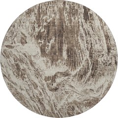 Premium Machine Washable Mayfield AMF971 Brown 8' x 8' Round Rug