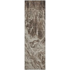Premium Machine Washable Mayfield AMF971 Brown 2'3" x 7'6" Runner Rug
