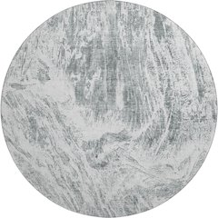 Premium Machine Washable Mayfield AMF971 Gray 8' x 8' Round Rug