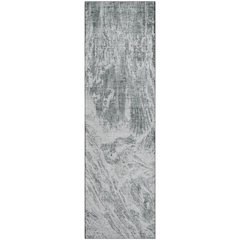 Premium Machine Washable Mayfield AMF971 Gray 2'3" x 7'6" Runner Rug