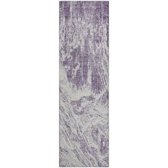 Premium Machine Washable Mayfield AMF971 Purple 2'3" x 7'6" Runner Rug
