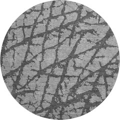 Premium Machine Washable Mayfield AMF972 Gray 8' x 8' Round Rug