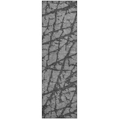 Premium Machine Washable Mayfield AMF972 Gray 2'3" x 7'6" Runner Rug