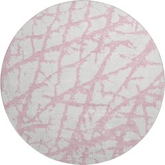 Premium Machine Washable Mayfield AMF972 Pink 8' x 8' Round Rug