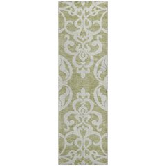 Premium Machine Washable Mayfield AMF973 Aloe 2'3" x 7'6" Runner Rug