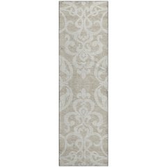 Premium Machine Washable Mayfield AMF973 Beige 2'3" x 7'6" Runner Rug