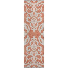 Premium Machine Washable Mayfield AMF973 Coral 2'3" x 7'6" Runner Rug