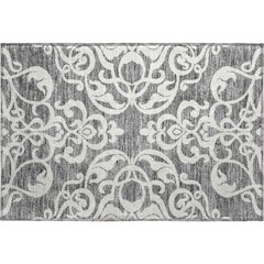 Premium Machine Washable Mayfield AMF973 Gray 1'8" x 2'6" Rug