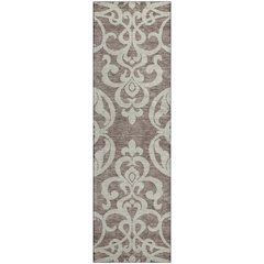 Premium Machine Washable Mayfield AMF973 Taupe 2'3" x 7'6" Runner Rug