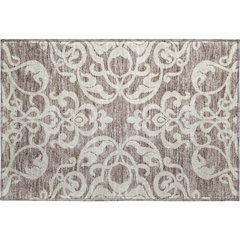Premium Machine Washable Mayfield AMF973 Taupe 1'8" x 2'6" Rug
