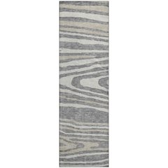 Premium Machine Washable Mayfield AMF974 Gray 2'3" x 7'6" Runner Rug
