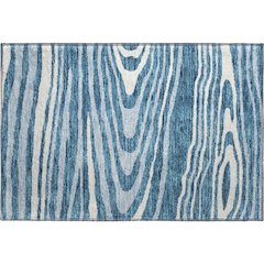 Premium Machine Washable Mayfield AMF974 Navy 1'8" x 2'6" Rug