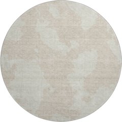 Premium Machine Washable Mayfield AMF975 Beige 8' x 8' Round Rug