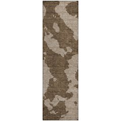 Premium Machine Washable Mayfield AMF975 Brown 2'3" x 7'6" Runner Rug