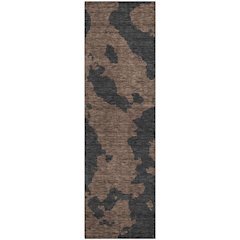 Premium Machine Washable Mayfield AMF975 Chocolate 2'3" x 7'6" Runner Rug