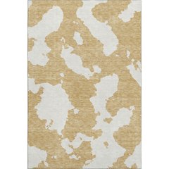 Premium Machine Washable Mayfield AMF975 Gold 2'6" x 3'10" Rug