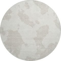 Premium Machine Washable Mayfield AMF975 Ivory 8' x 8' Round Rug