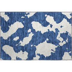 Premium Machine Washable Mayfield AMF975 Navy 1'8" x 2'6" Rug