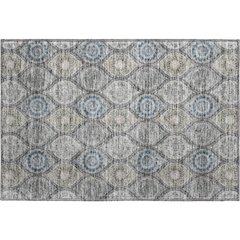 Premium Machine Washable Mayfield AMF976 Gray 1'8" x 2'6" Rug