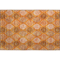 Premium Machine Washable Mayfield AMF976 Orange 1'8" x 2'6" Rug