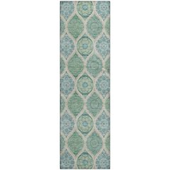 Premium Machine Washable Mayfield AMF976 Sage 2'3" x 7'6" Runner Rug