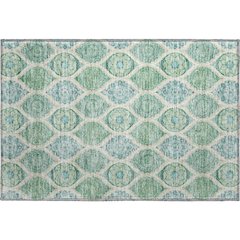 Premium Machine Washable Mayfield AMF976 Sage 1'8" x 2'6" Rug