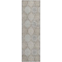 Premium Machine Washable Mayfield AMF976 Taupe 2'3" x 7'6" Runner Rug