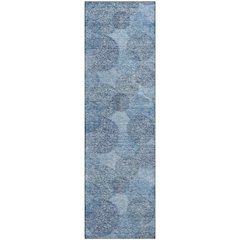 Premium Machine Washable Mayfield AMF977 Denim 2'3" x 7'6" Runner Rug