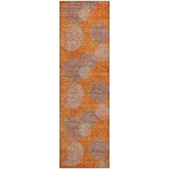 Premium Machine Washable Mayfield AMF977 Orange 2'3" x 7'6" Runner Rug